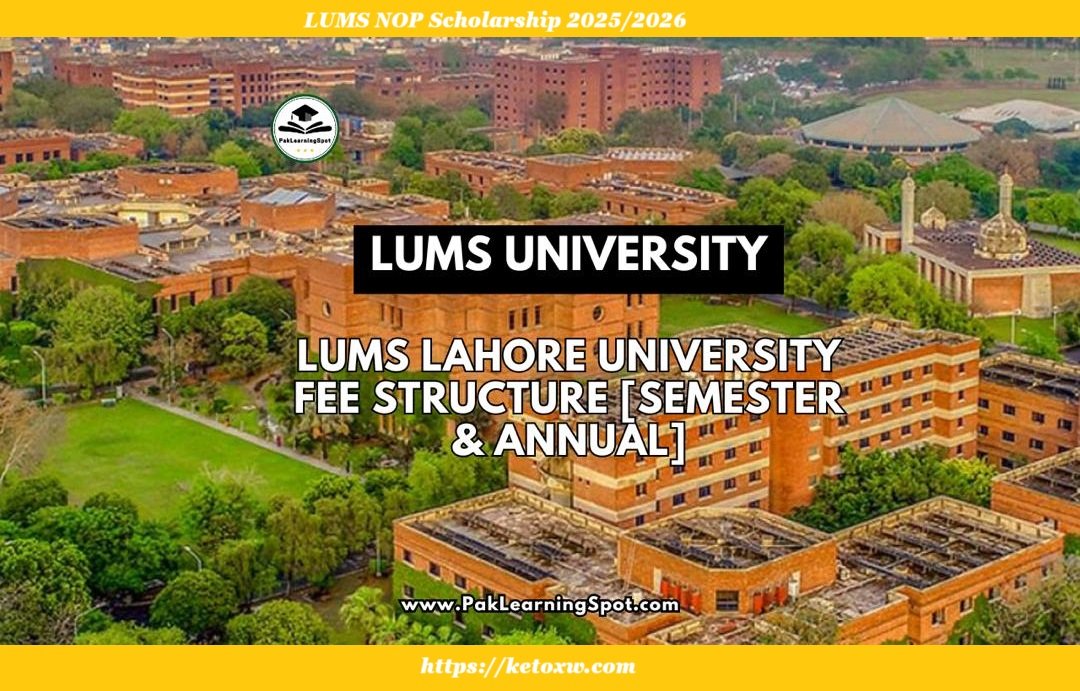 LUMS NOP Scholarship 2025/2026 – fully funded tuition