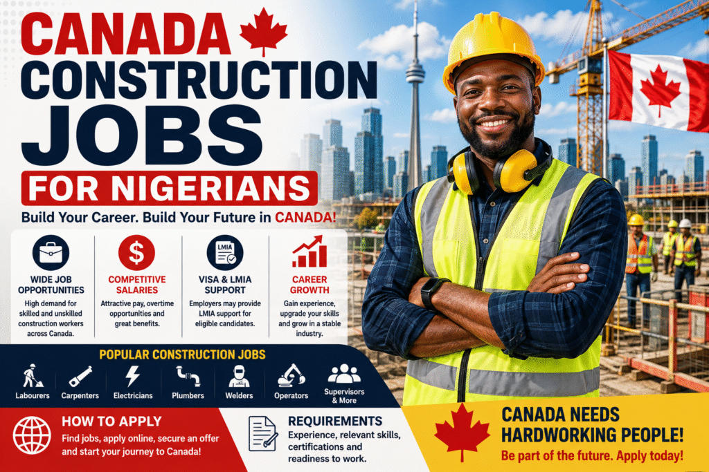 Canada Construction Jobs for Nigerians 2026: Visa Sponsorship & How to Apply 2 Canada Construction Jobs for Nigerians
