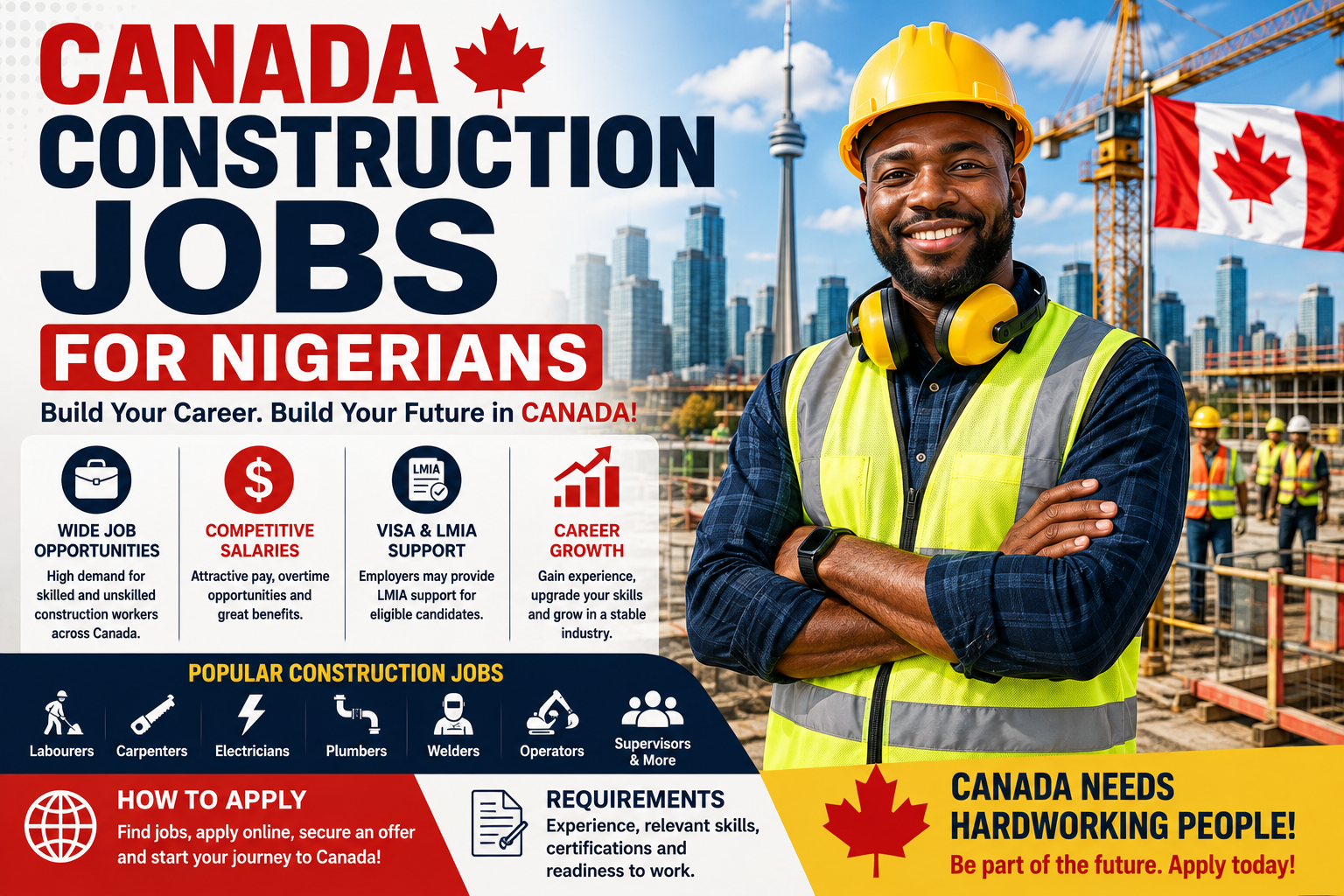 Canada Construction Jobs for Nigerians