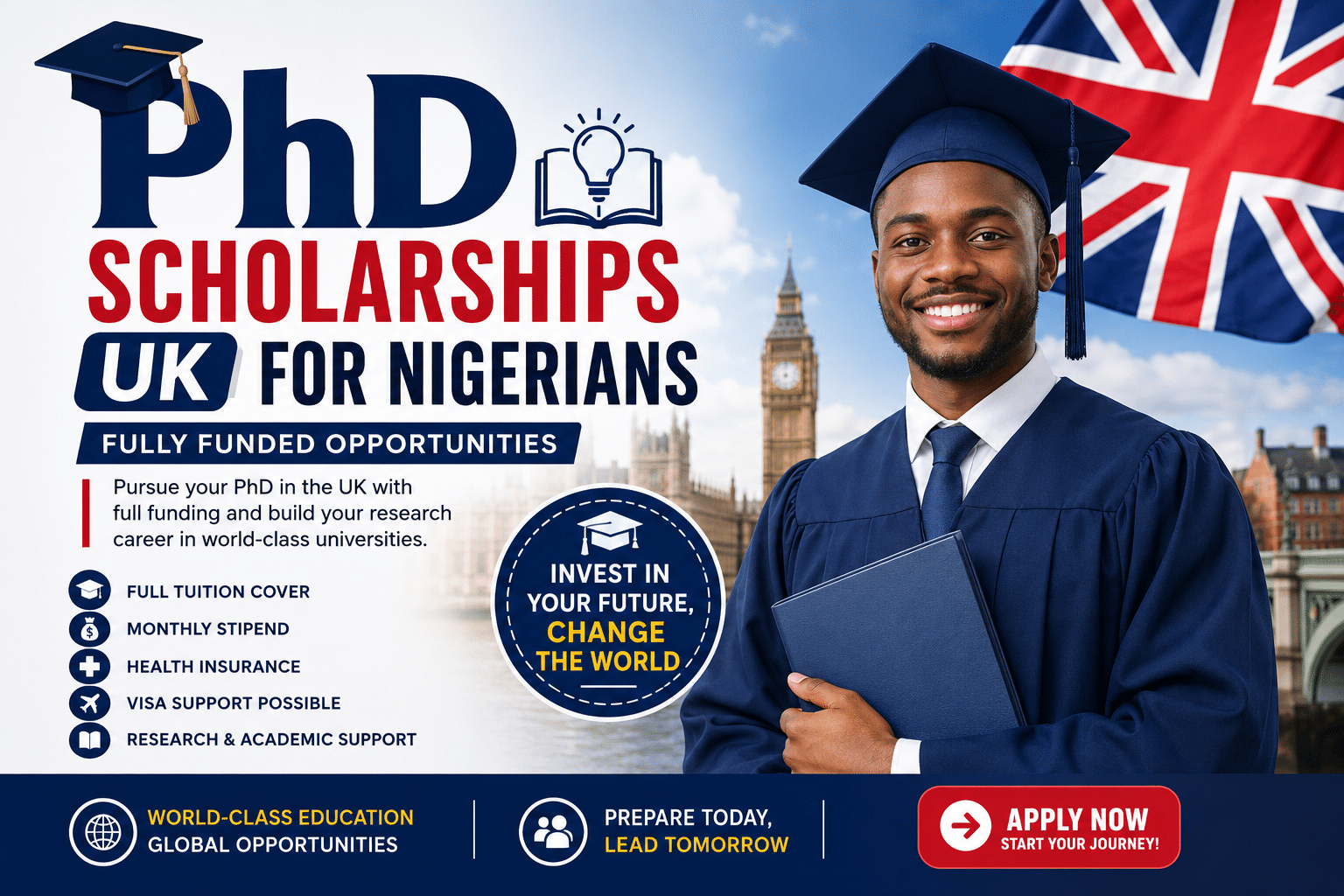 PhD Scholarships UK for Nigerians: