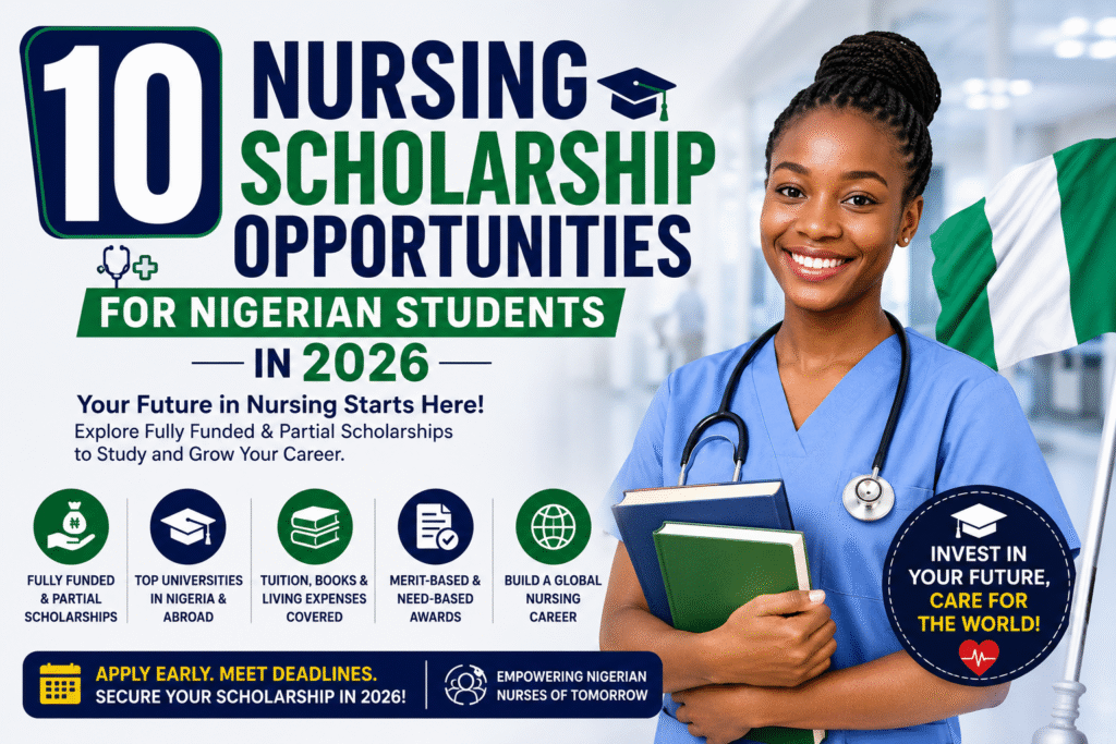 Top 10 Nursing Scholarshis for Nigerian Students 2026