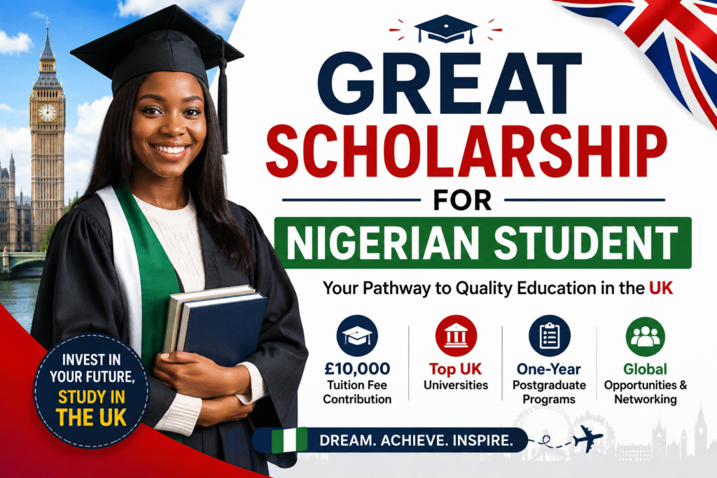 GREAT Scholarship for Nigerian Students: How to Apply for UK Funding 2 GREAT Scholarship for Nigerian Student: