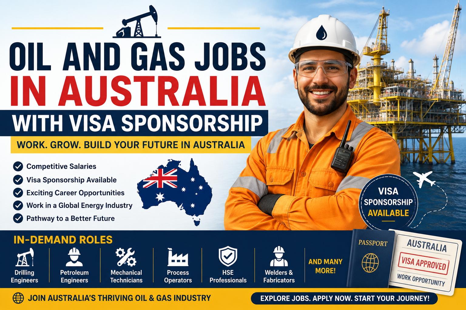 Oil and Gas Jobs in Australia With Visa Sponsorship