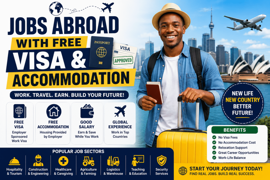 Jobs Abroad With Free Visa and Accommodation