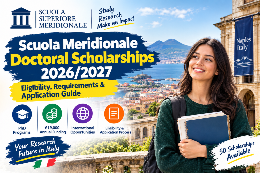 Scuola Meridionale Doctoral Scholarships 2026/2027: Eligibility, Funding and Application Guide 2 Scuola Meridionale Doctoral Scholarships 2026/2027